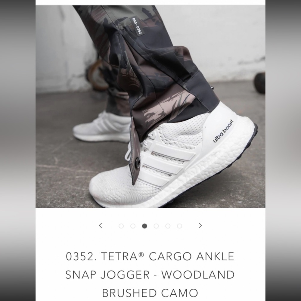 0352. TETRA® CARGO ANKLE
SNAP JOGGER - WOODLAND
BRUSHED CAMO